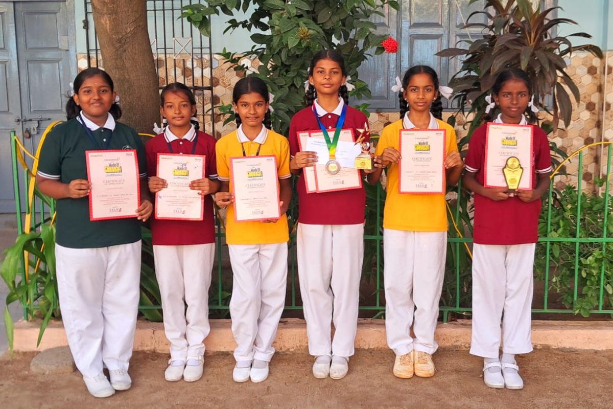Painting Competition Prize Winners at VISTAS,Pallavaram on 14.05.25 organized by 'THE HINDU '